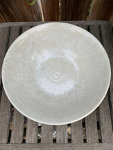 Load image into Gallery viewer, Crystalline Glazed Decorative Fruit Bowl Handmade White Crystals
