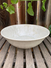 Load image into Gallery viewer, Crystalline Glazed Decorative Fruit Bowl Handmade White Crystals
