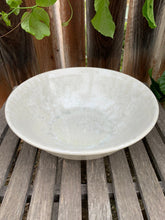 Load image into Gallery viewer, Crystalline Glazed Decorative Fruit Bowl Handmade White Crystals
