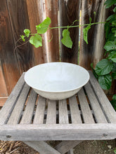 Load image into Gallery viewer, Crystalline Glazed Decorative Fruit Bowl Handmade White Crystals
