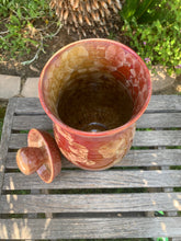 Load image into Gallery viewer, Crystalline Pottery Decorative Jar or Vase with Lid
