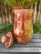 Load image into Gallery viewer, Crystalline Pottery Decorative Jar or Vase with Lid
