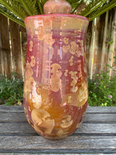 Load image into Gallery viewer, Crystalline Pottery Decorative Jar or Vase with Lid
