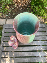 Load image into Gallery viewer, Crystalline Pottery Decorative Jar or Vase with Lid
