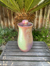 Load image into Gallery viewer, Crystalline Pottery Decorative Jar or Vase with Lid
