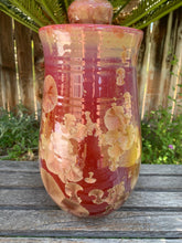 Load image into Gallery viewer, Crystalline Pottery Decorative Jar or Vase with Lid
