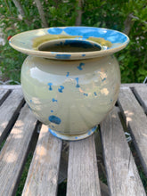 Load image into Gallery viewer, Crystalline Pottery Small Vase Handmade Decorative Flower Vase
