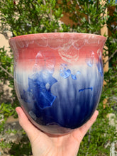 Load image into Gallery viewer, Ceramic Plant Pot Handmade Crystalline Glazed Medium Planter
