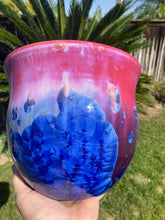 Load image into Gallery viewer, Ceramic Plant Pot Handmade Crystalline Glazed Large Planter
