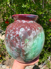 Load image into Gallery viewer, Crystalline Pottery Decorative Jar or Vase with Lid
