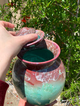 Load image into Gallery viewer, Crystalline Pottery Decorative Jar or Vase with Lid
