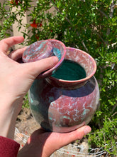 Load image into Gallery viewer, Crystalline Pottery Decorative Jar or Vase with Lid
