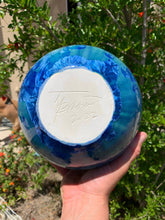Load image into Gallery viewer, Crystalline Pottery Decorative Jar or Vase with Lid
