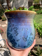 Load image into Gallery viewer, Ceramic Plant Pot Handmade Crystalline Glazed Medium Planter
