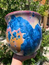 Load image into Gallery viewer, Ceramic Plant Pot Handmade Crystalline Glazed Large Planter
