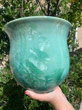 Load image into Gallery viewer, Ceramic Plant Pot Handmade Crystalline Glazed Large Planter
