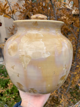 Load image into Gallery viewer, Crystalline Pottery Decorative Jar or Vase with Lid
