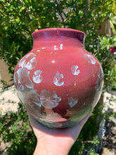 Load image into Gallery viewer, Crystalline Pottery Vase Handmade Decorative Flower Vase
