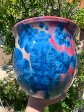 Load image into Gallery viewer, Ceramic Plant Pot Handmade Crystalline Glazed Large Planter

