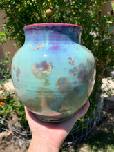 Load image into Gallery viewer, Crystalline Pottery Vase Handmade Decorative Flower Vase
