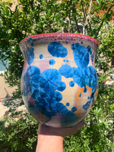 Load image into Gallery viewer, Ceramic Plant Pot Handmade Crystalline Glazed Large Planter
