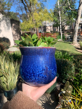 Load image into Gallery viewer, Crystalline Glazed Medium Plant Pot
