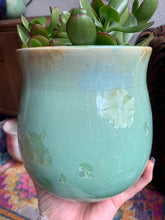 Load image into Gallery viewer, Crystalline Glazed Medium Plant Pot
