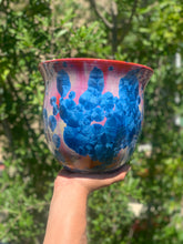 Load image into Gallery viewer, Ceramic Plant Pot Handmade Crystalline Glazed Large Planter

