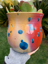 Load image into Gallery viewer, Crystalline Glazed Medium Plant Pot
