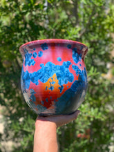 Load image into Gallery viewer, Ceramic Plant Pot Handmade Crystalline Glazed Large Planter
