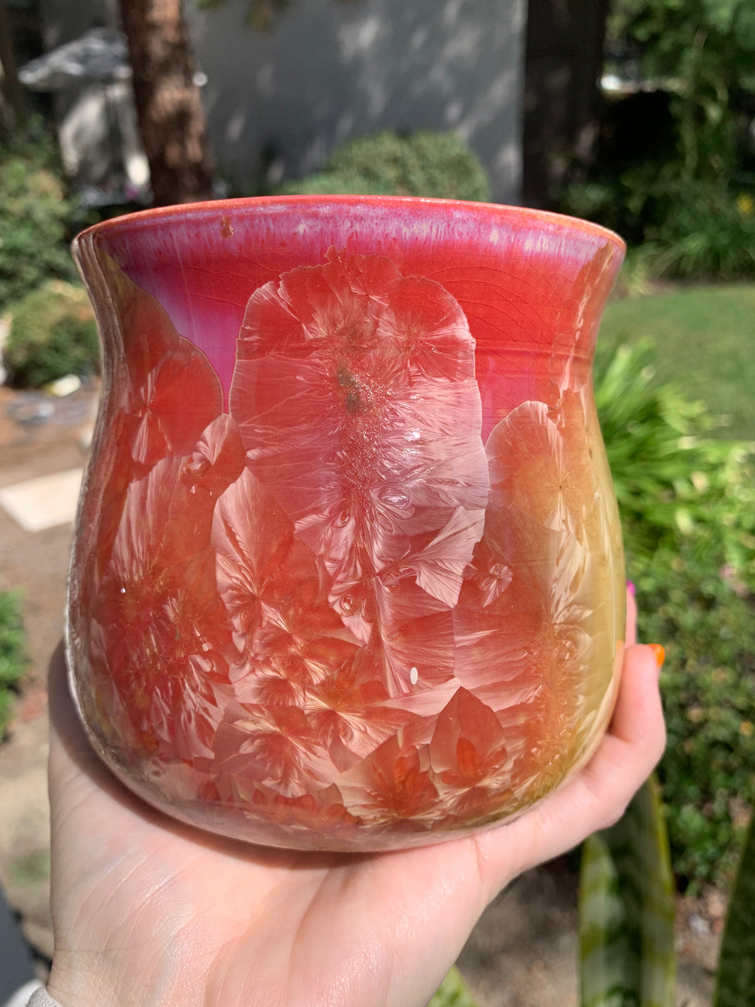 Succulent Plant Pot Handmade Crystalline Glazed Planter