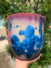 Load image into Gallery viewer, Ceramic Plant Pot Handmade Crystalline Glazed Large Planter
