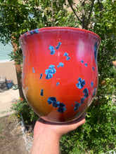 Load image into Gallery viewer, Ceramic Plant Pot Handmade Crystalline Glazed Large Planter
