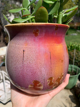 Load image into Gallery viewer, Ceramic Plant Pot Handmade Crystalline Glazed Medium Planter
