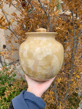 Load image into Gallery viewer, Crystalline Pottery Decorative Jar or Vase with Lid
