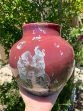 Load image into Gallery viewer, Crystalline Pottery Vase Handmade Decorative Flower Vase
