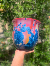 Load image into Gallery viewer, Ceramic Plant Pot Handmade Crystalline Glazed Large Planter
