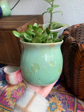 Load image into Gallery viewer, Crystalline Glazed Medium Plant Pot
