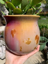 Load image into Gallery viewer, Ceramic Plant Pot Handmade Crystalline Glazed Medium Planter
