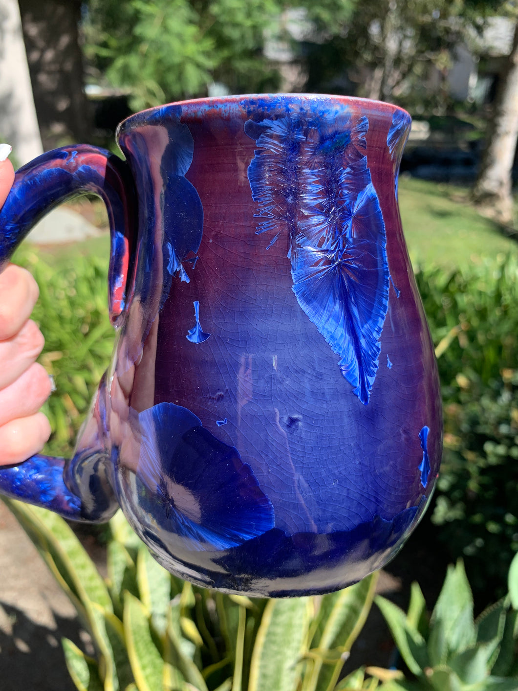 Large Crystalline Glazed Mug - 24 oz