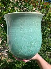 Load image into Gallery viewer, Ceramic Plant Pot Handmade Crystalline Glazed Large Planter
