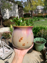 Load image into Gallery viewer, Ceramic Plant Pot Handmade Crystalline Glazed Medium Planter
