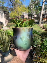 Load image into Gallery viewer, Crystalline Glazed Medium Plant Pot
