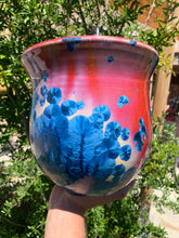 Load image into Gallery viewer, Ceramic Plant Pot Handmade Crystalline Glazed Large Planter
