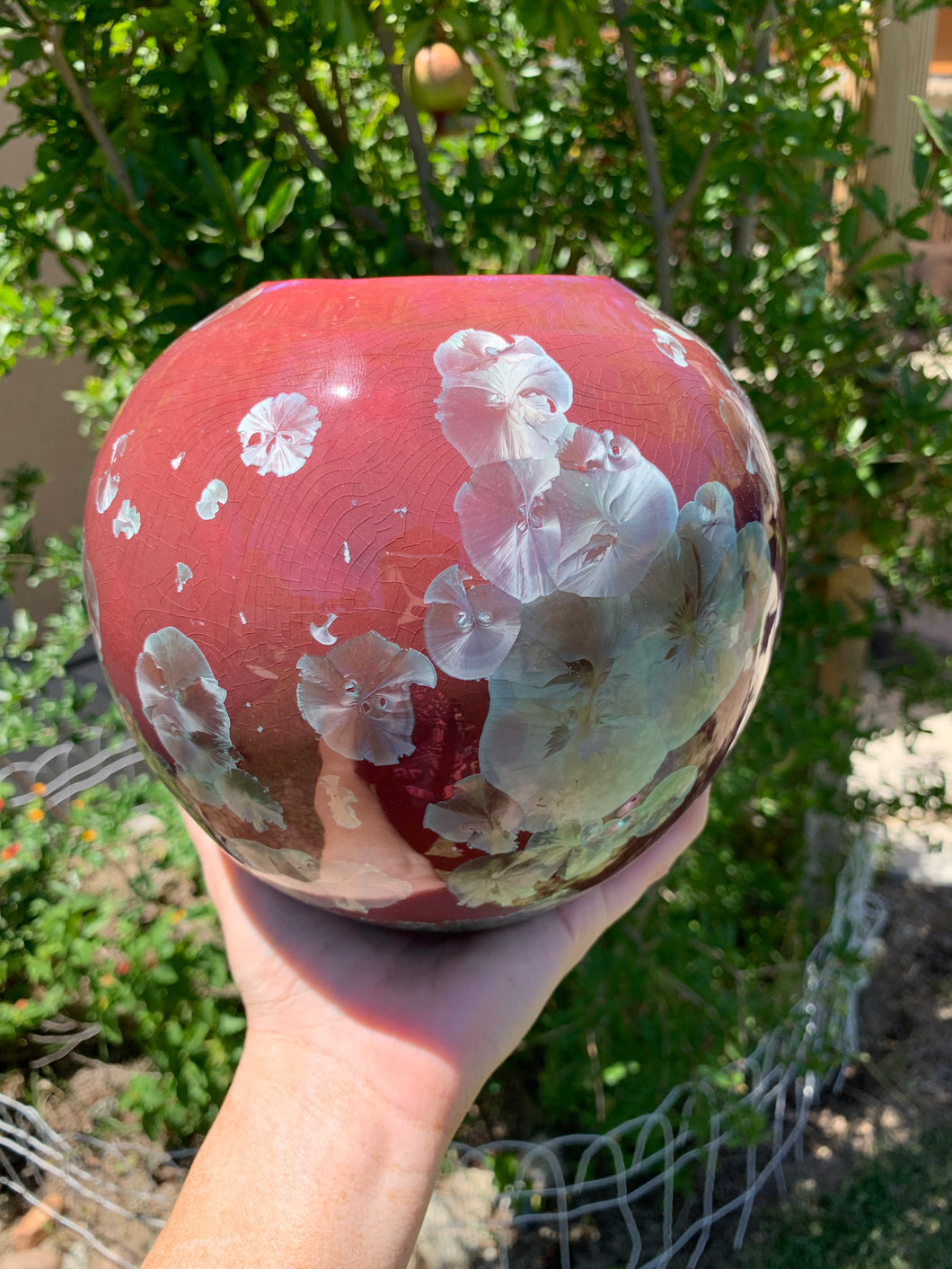 Wheel thrown 'globe' vase