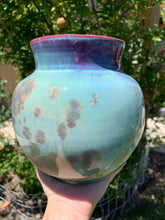 Load image into Gallery viewer, Crystalline Pottery Vase Handmade Decorative Flower Vase
