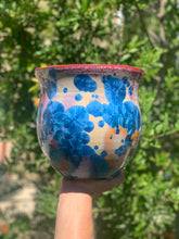 Load image into Gallery viewer, Ceramic Plant Pot Handmade Crystalline Glazed Large Planter
