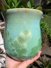 Load image into Gallery viewer, Ceramic Plant Pot Handmade Crystalline Glazed Medium Planter
