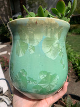 Load image into Gallery viewer, Ceramic Plant Pot Handmade Crystalline Glazed Medium Planter
