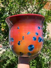 Load image into Gallery viewer, Ceramic Plant Pot Handmade Crystalline Glazed Large Planter
